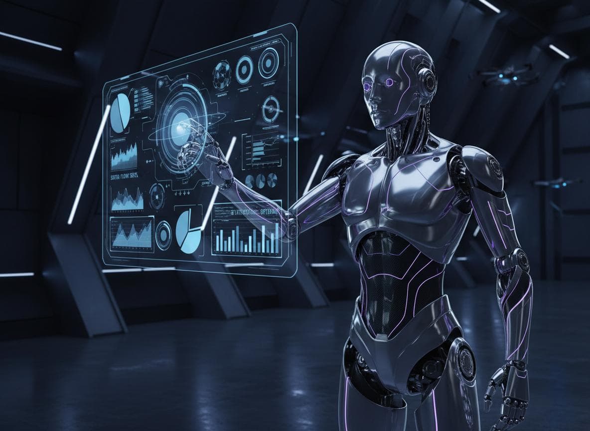 IoT Manufacturing Automation - Smart factory with connected sensors, real-time monitoring, and predictive maintenance by VYOMAKE